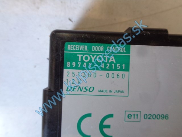 riadiaca jednotka ecu na toyotu rav4, 89741-42151